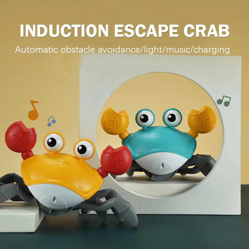 Baby Kids Bathing Shower Crab Automatically Avoid Obstacle Crawling Musical Beach Toys - Image 7