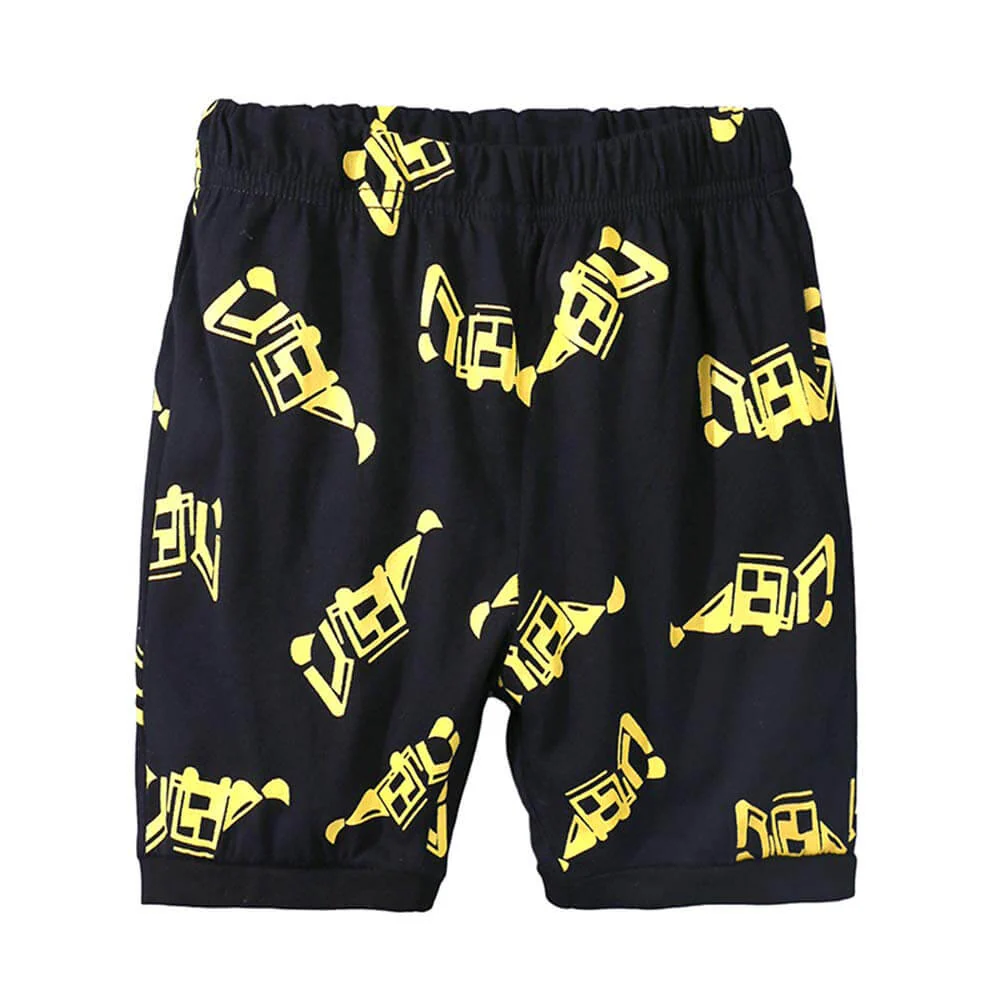 Baby Excavator Shirt and Shorts 100% Cotton 2 Piece Printing Clothes - Image 4
