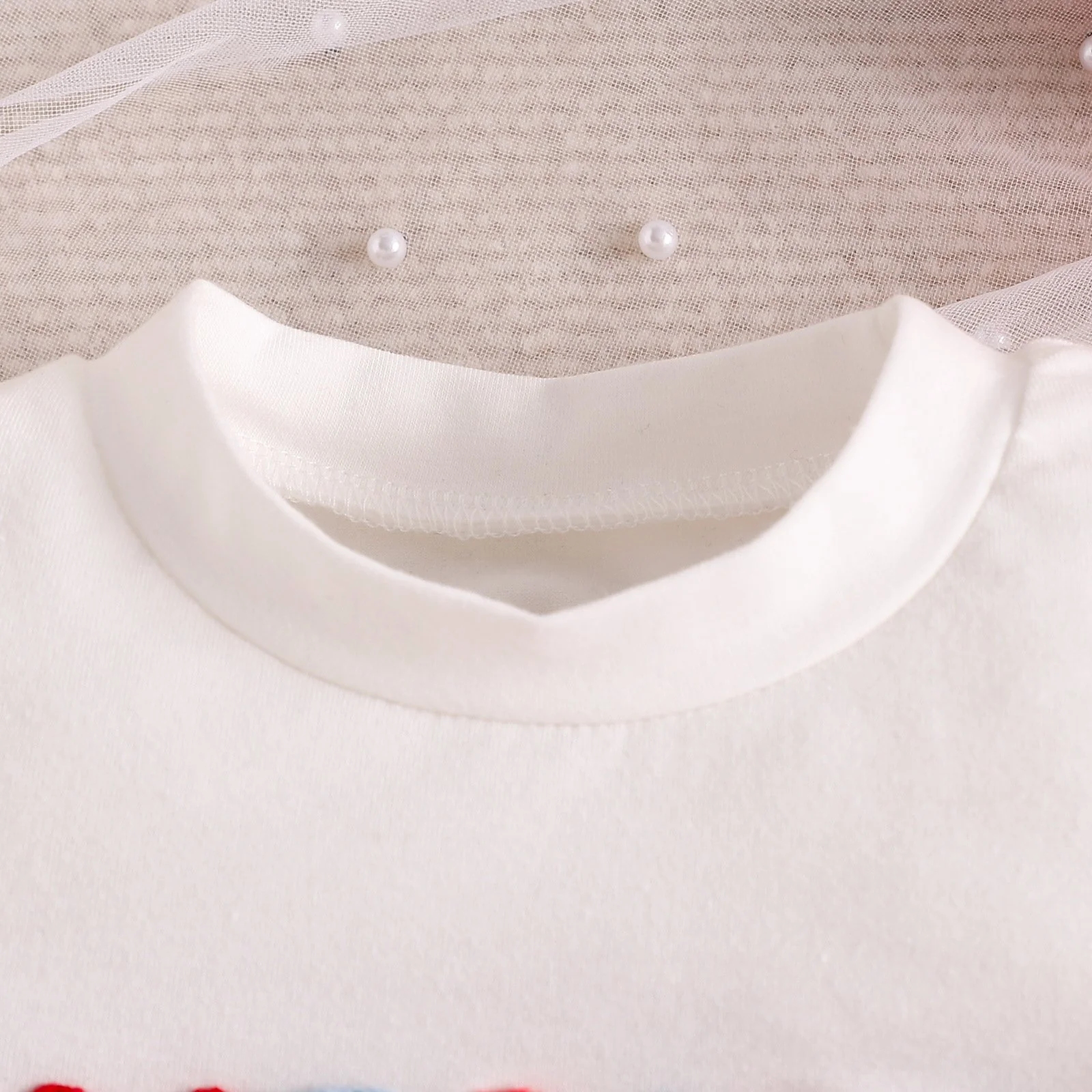 Baby Girl 4th of July Outfit Newborn USA Independence Day T-shirt and Flared Pants Suit - Image 3