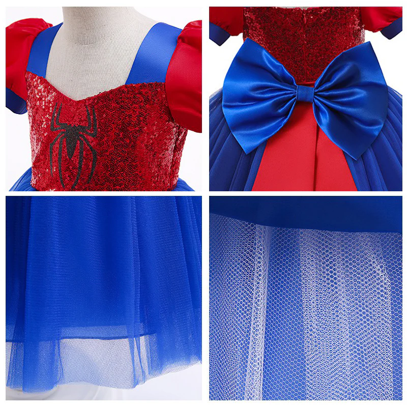 Baby Girl Gwen Dress Spider Sequin Ball Gown Party Dress for 24M-7 Years - Image 5