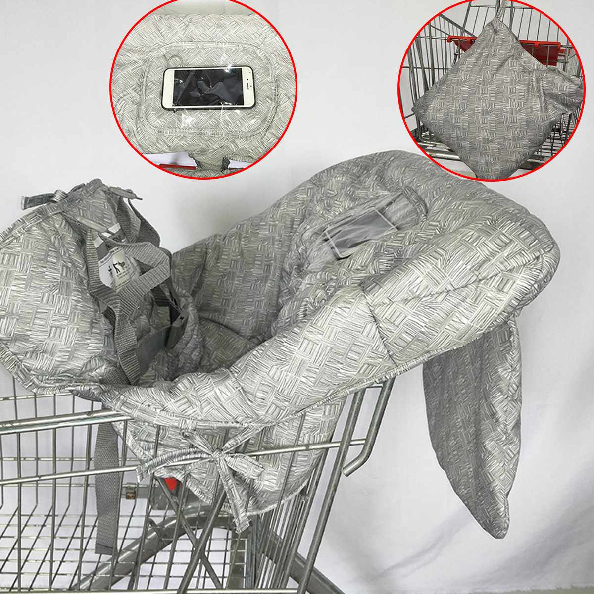 Baby Shopping Cart Seat Cushion Toddler Chair Cushion Travel Portable Mat - Image 6
