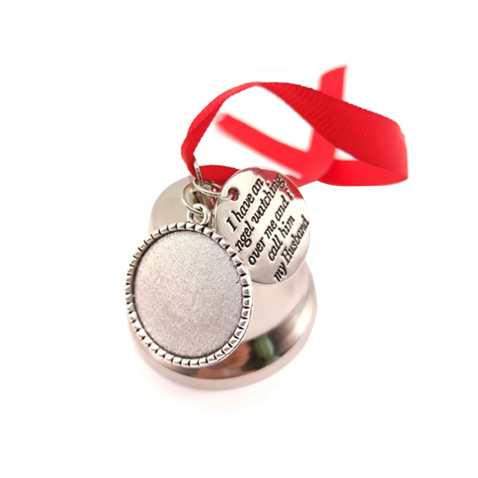 Sublimation Christmas Ornament Blanks Personalized Hanging Sublimation Blanks Metal Bell with Red Rope - Image 7
