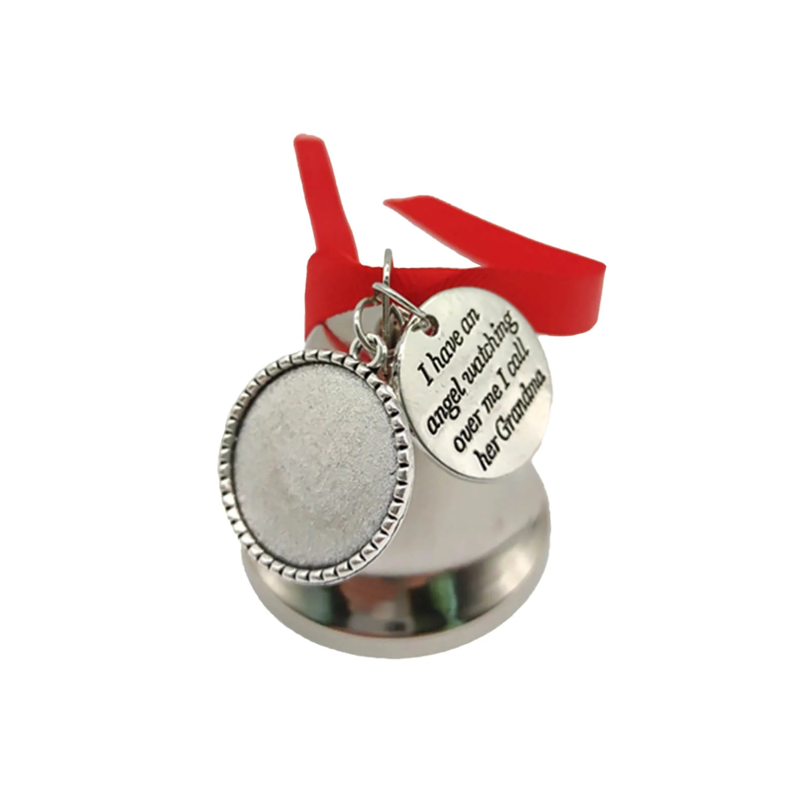 Sublimation Christmas Ornament Blanks Personalized Hanging Sublimation Blanks Metal Bell with Red Rope - Image 8