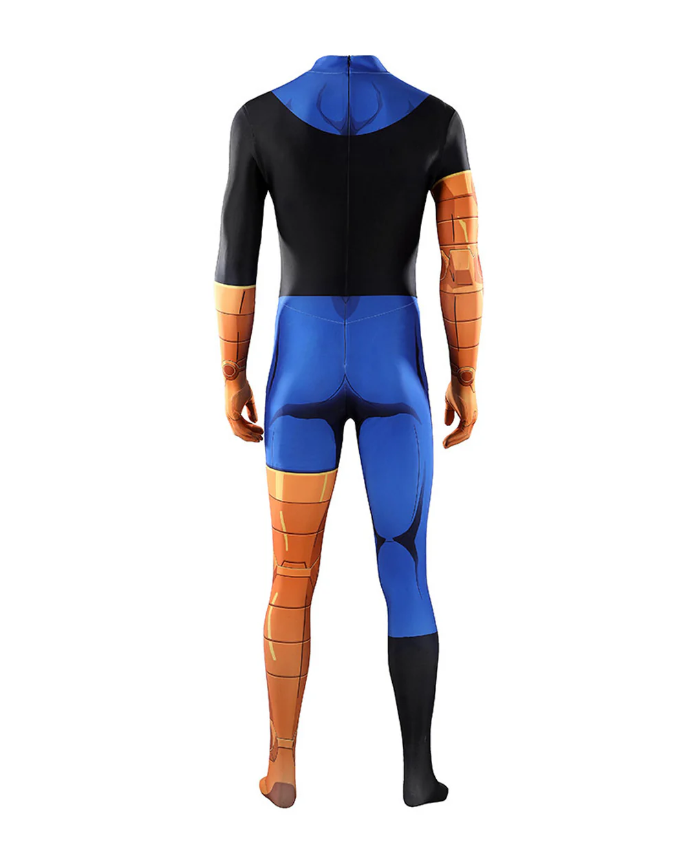 Blue Justice Hero Costume Super Jumpsuit with Headgear and Goggles for Cosplay Events - Image 7