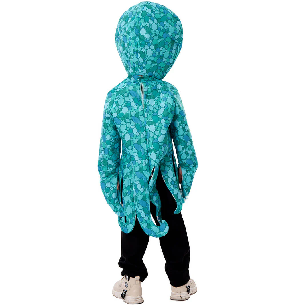 Blue Octopus Costume for Children Girls Boys Sea Creature Cosplay Costumes - Image 4