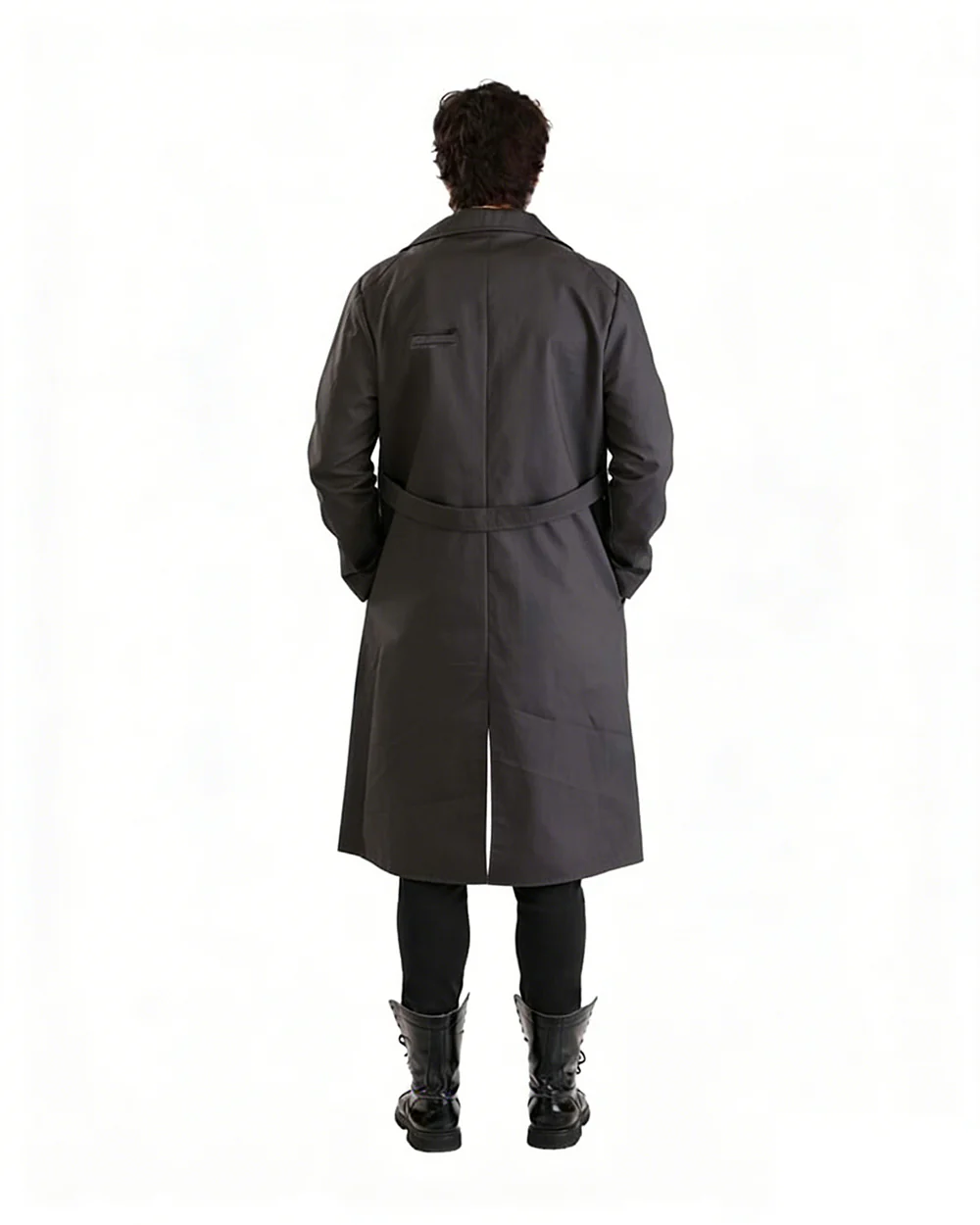 Boys Billy Costume Blue Shirt and Black Trench Coat for Cosplay Themed Events - Image 4