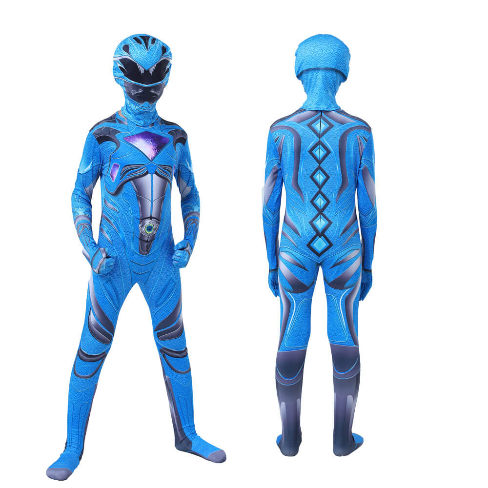 Boys Girls Dragon Rangers Costume Dino Ranger Halloween Cosplay Outfit Helmet Full Set for Age 2-14 - Image 3