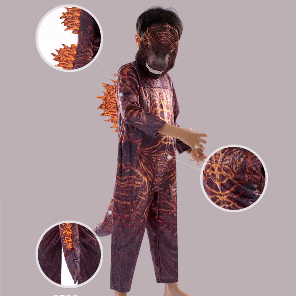 Boys Girls Gorilla Costume The King of Monster Jumpsuit and Mask Suit for Cosplay - Image 6