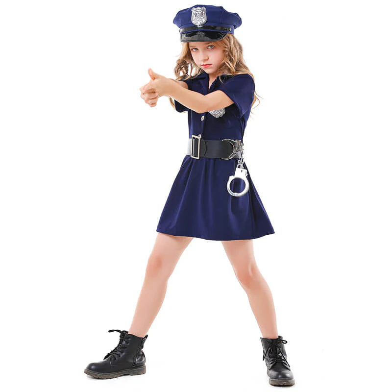 Boys Girls Pretend Play Costumes Police Doctor Nurse Chef Cosplay Costume Role Play Dress-Up Set - Image 15