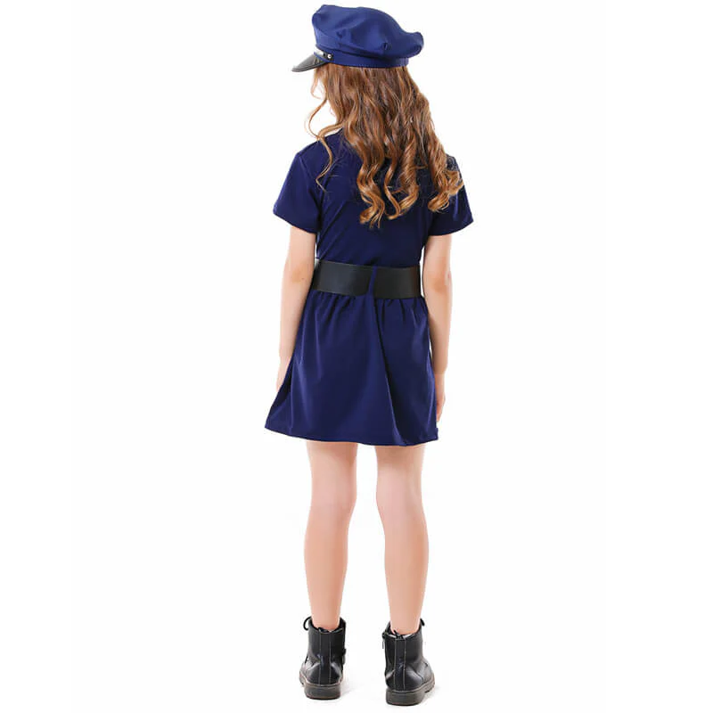 Boys Girls Pretend Play Costumes Police Doctor Nurse Chef Cosplay Costume Role Play Dress-Up Set - Image 17