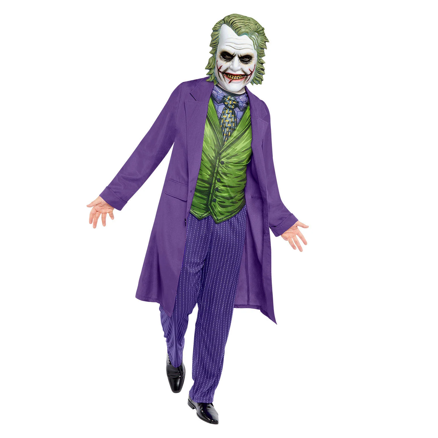 Boys Guason Costume Dark Knight Joker Halloween Outfit Kids Purple Joker Suit - Image 2