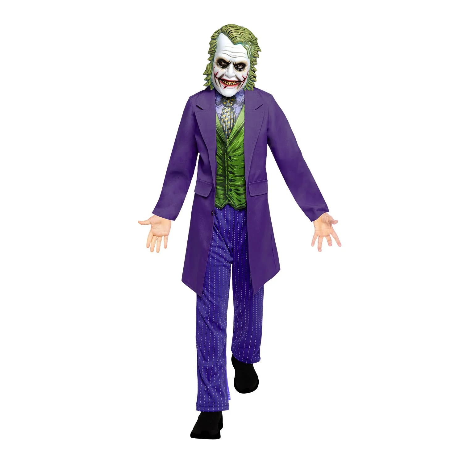 Boys Guason Costume Dark Knight Joker Halloween Outfit Kids Purple Joker Suit - Image 3