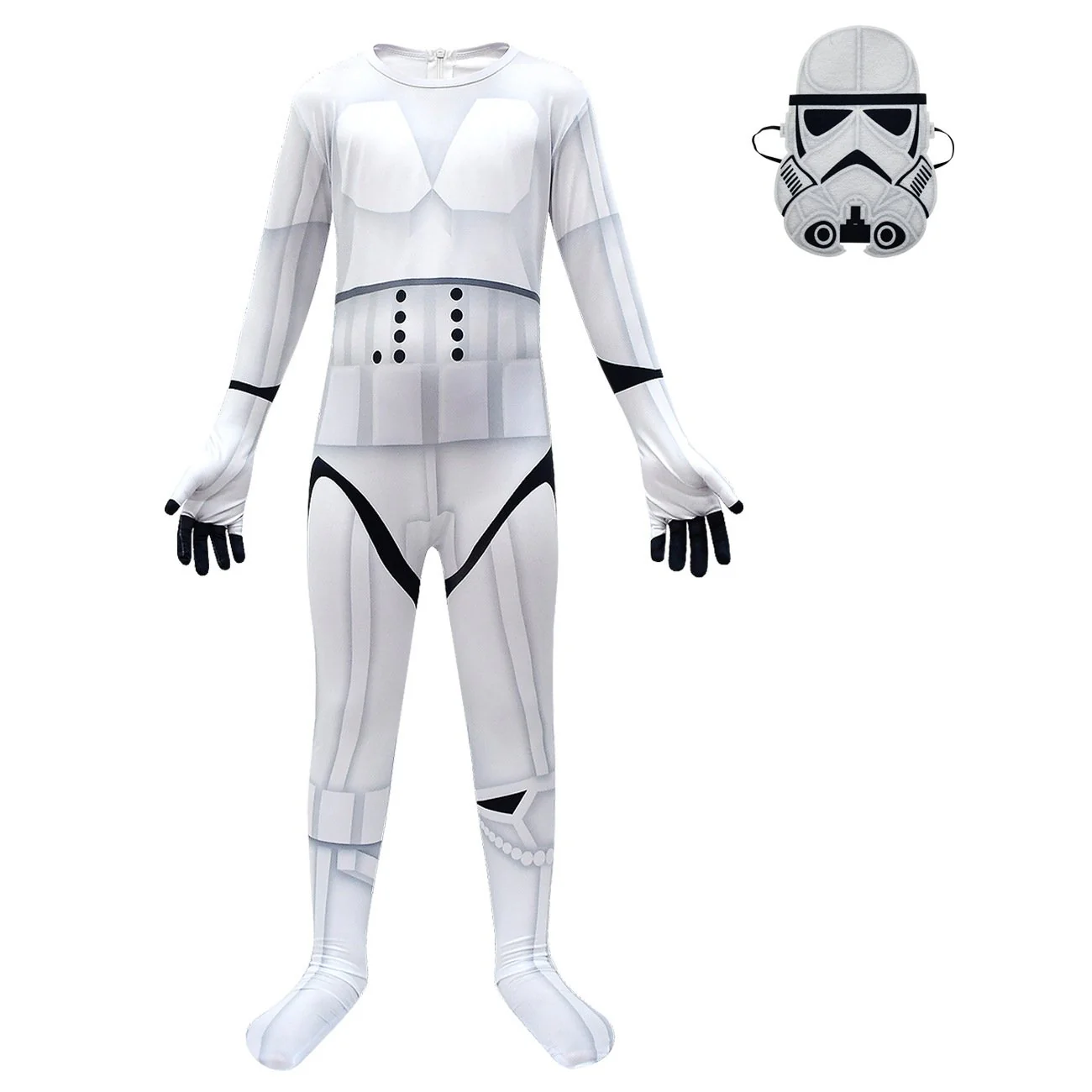 Boys Imperial Trooper Costume Storm Trooper Cosplay Outfit Battle Suit 4-12 Years - Image 8