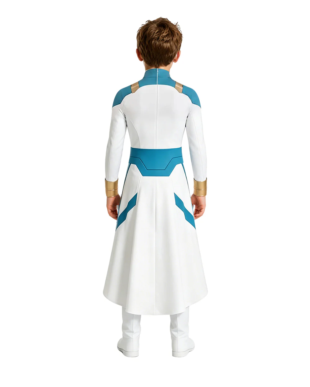 Boys Viltrumite Cosutme White Tunic with Pants 2pcs Suit for Comic Con Halloween Cosplay - Image 3