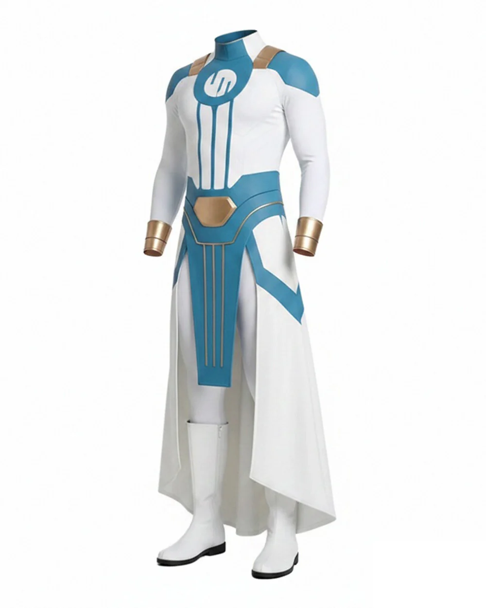 Boys Viltrumite Cosutme White Tunic with Pants 2pcs Suit for Comic Con Halloween Cosplay - Image 5