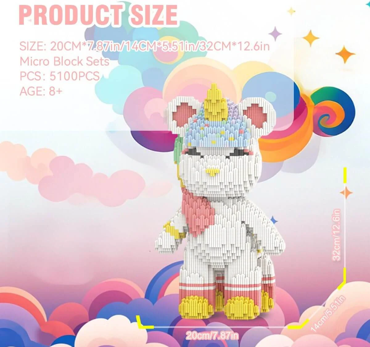 Building Blocks Set Toys Deer Unicorn Christmas Gift Educational Toys Holiday Decorations - Image 8