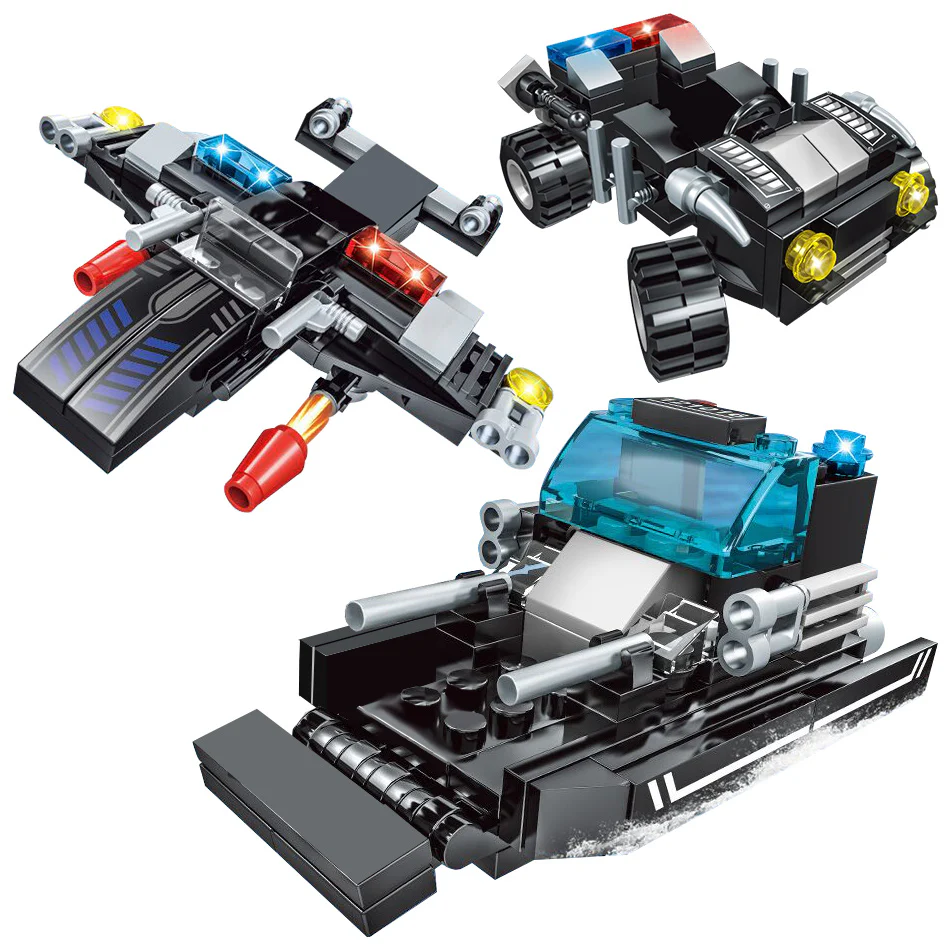 City Police Station Car Building Blocks For City SWAT Team Truck House Blocks Technic Diy Toy For Boys Children - Image 7