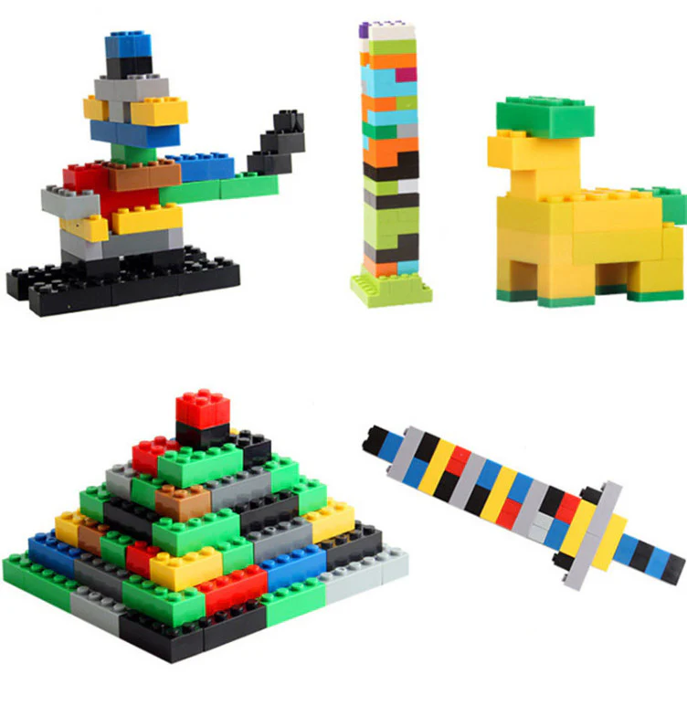 Building Bricks Game Brickyard 300 Pieces Set, Classic Building Blocks Compatible with All Major Brands for All Ages Boys & Girls - Image 3