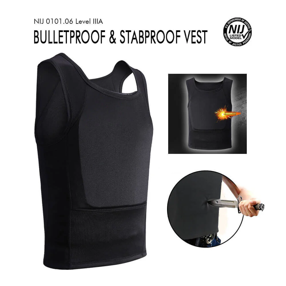 Enhanced Bullet Proof and Stabbing Proof Vest Body Armor - NIJ Level IIIA Protection - Image 12