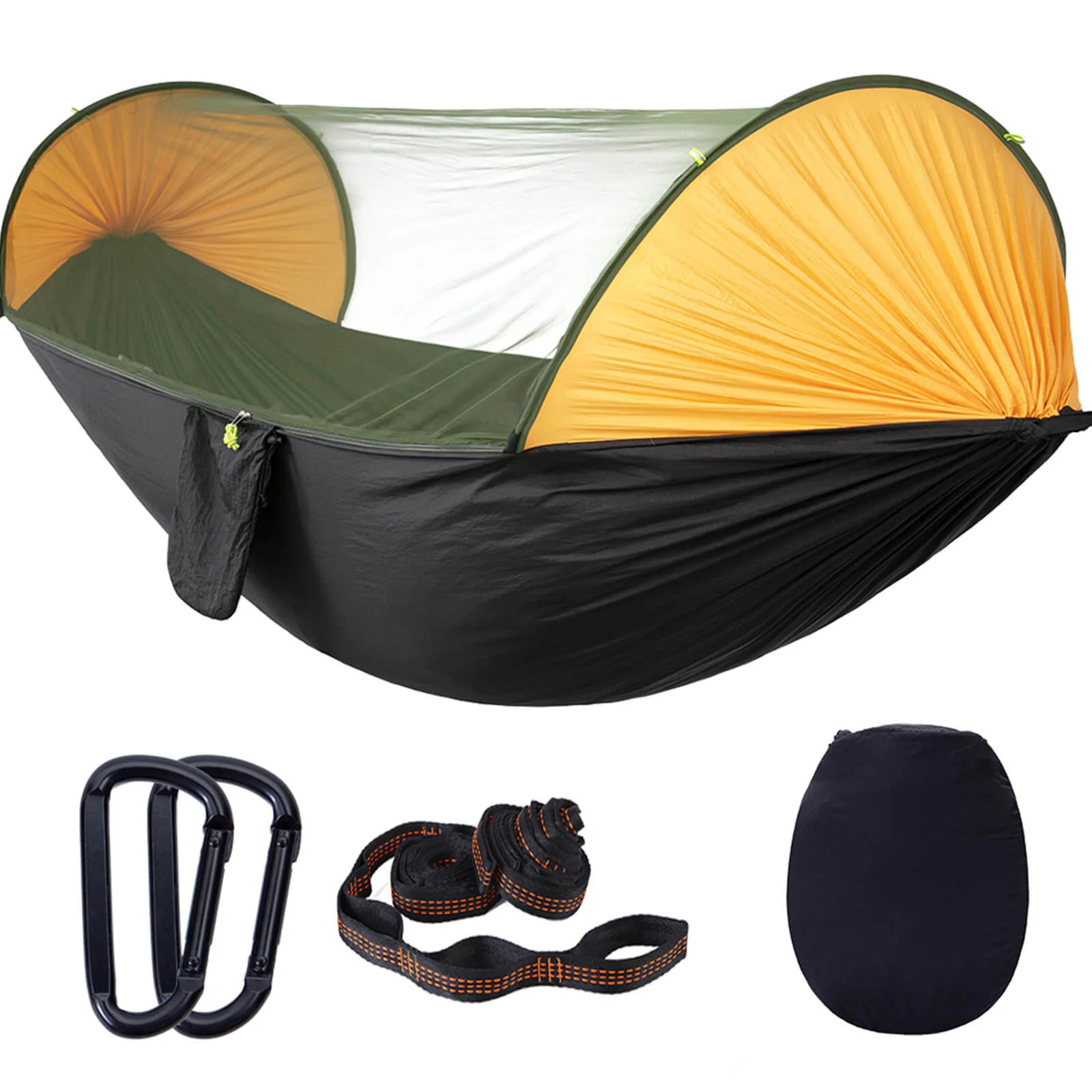 Camping Hammock with Mosquito Net Lightweight Portable Hammock for Outside, Travel, Backpacking - Image 5