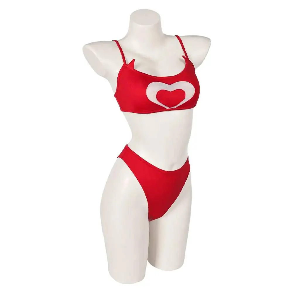 Cherri Bomb Cosplay Swimsuit Demon Cherri Bikinis Set for Summer Vacation - Image 4