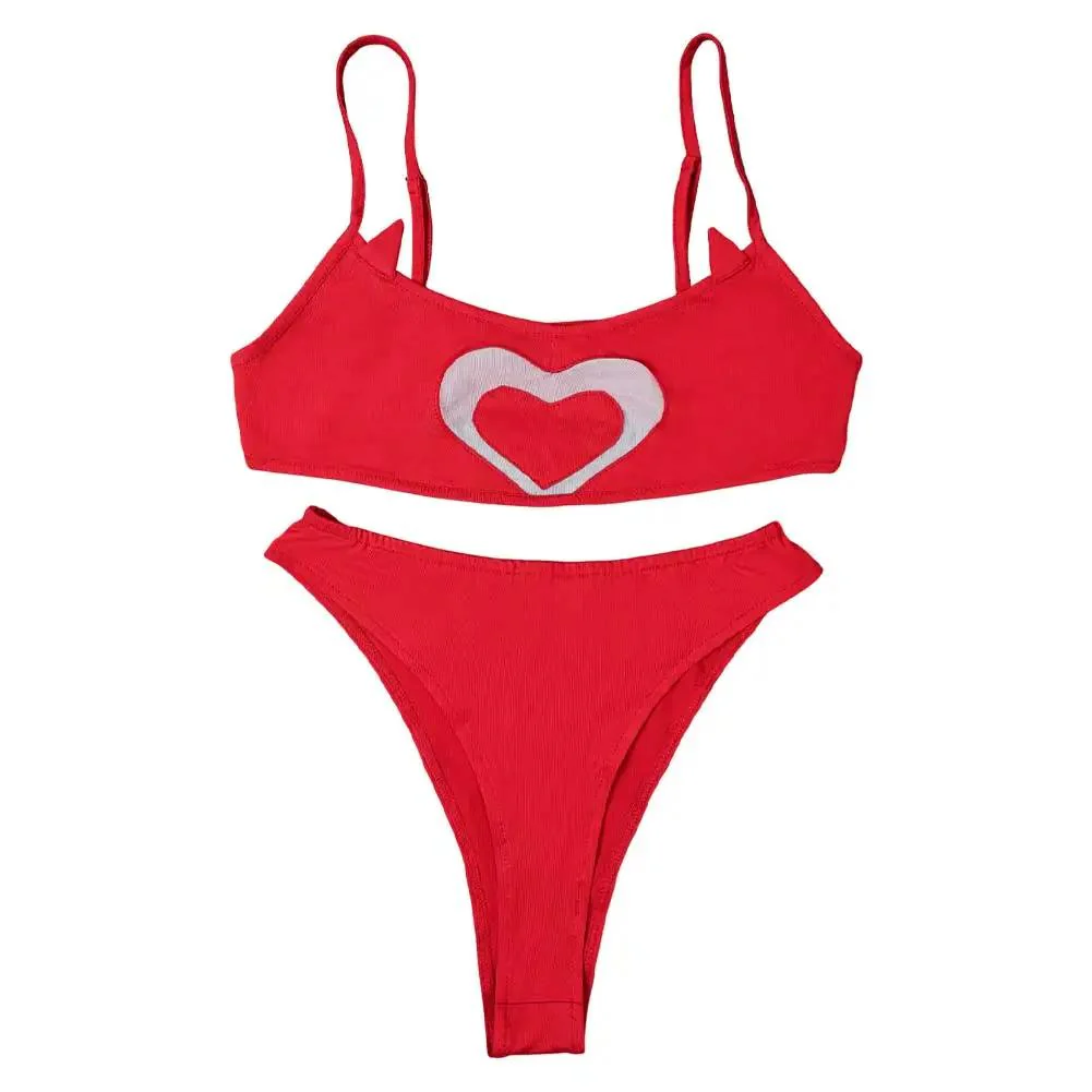 Cherri Bomb Cosplay Swimsuit Demon Cherri Bikinis Set for Summer Vacation - Image 8