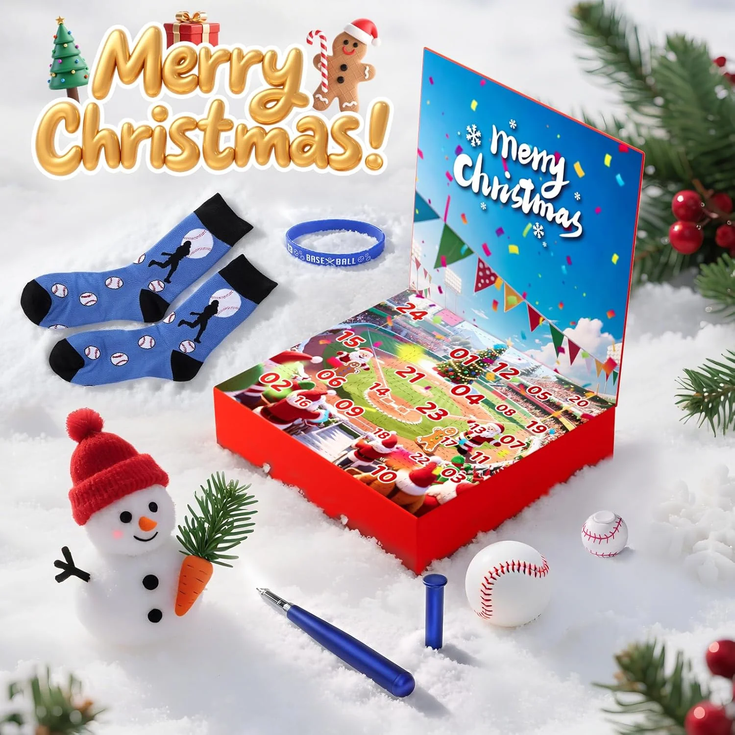 Christmas Advent Calendar 2025 Basketball Baseball Set Blind Box Sport Accessories For Teen Boys Girls - Image 8