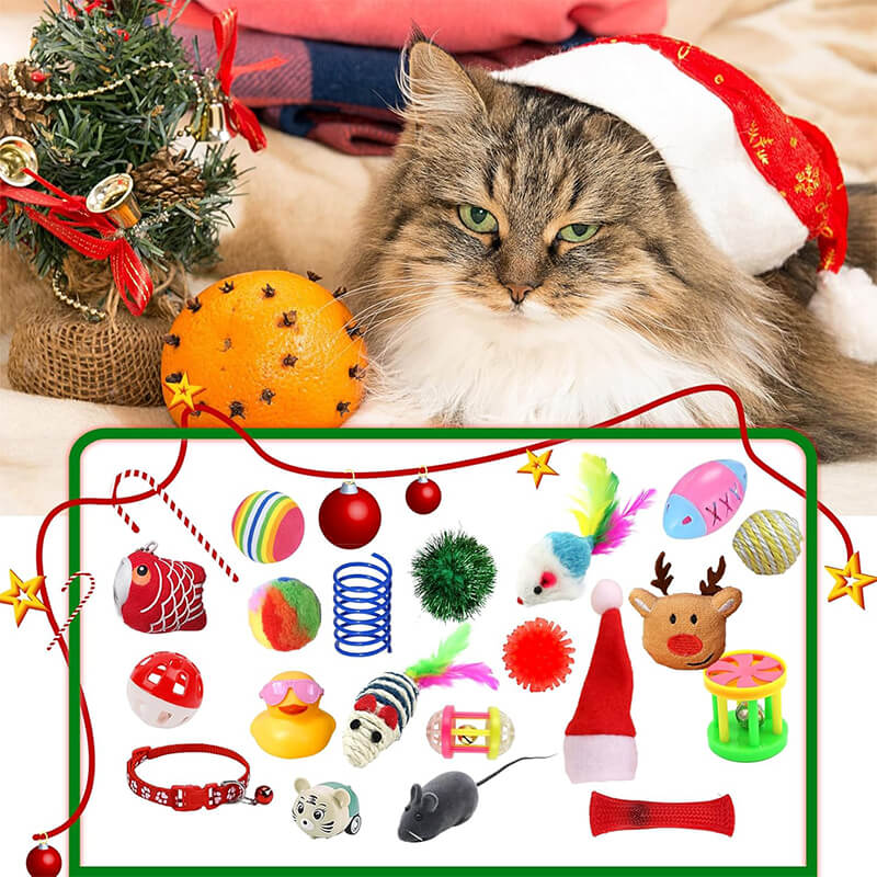 Christmas Advent Calendar 2025 Cat Toy Set Blind Box Cat Interactive Toy Holiday Pet Decoration - Image 5