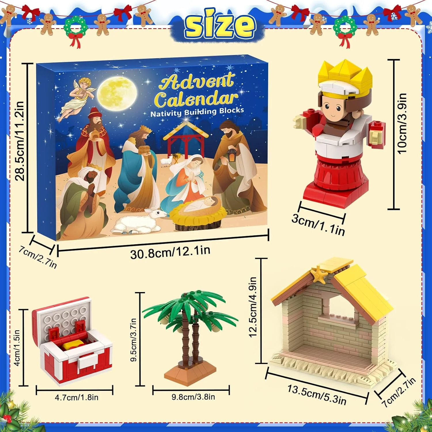 Christmas Advent Calendar 2025 Building Blocks Set Blind Box Surprise Xmas Gift - Image 12