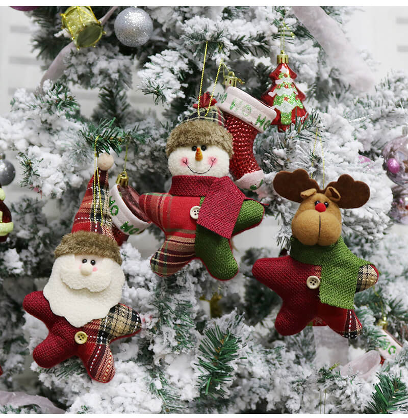 Christmas Tree Decorations LED Strings Christmas Stocking Balls Bells Dolls Candys for Ornament - Image 6