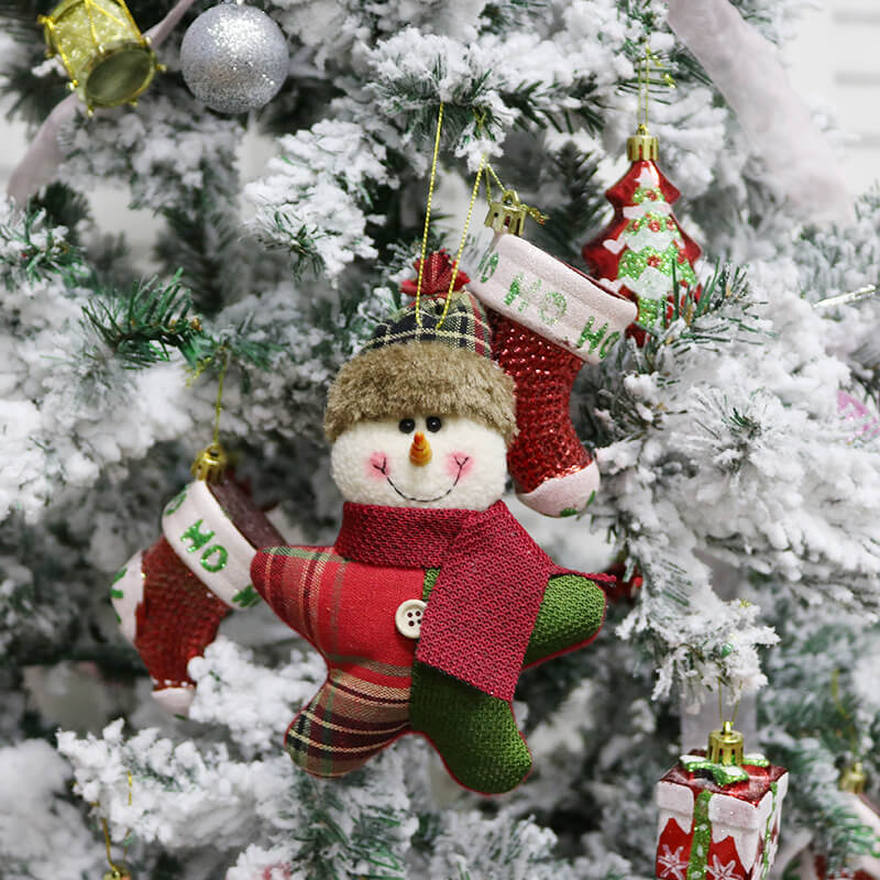 Christmas Tree Decorations LED Strings Christmas Stocking Balls Bells Dolls Candys for Ornament - Image 7