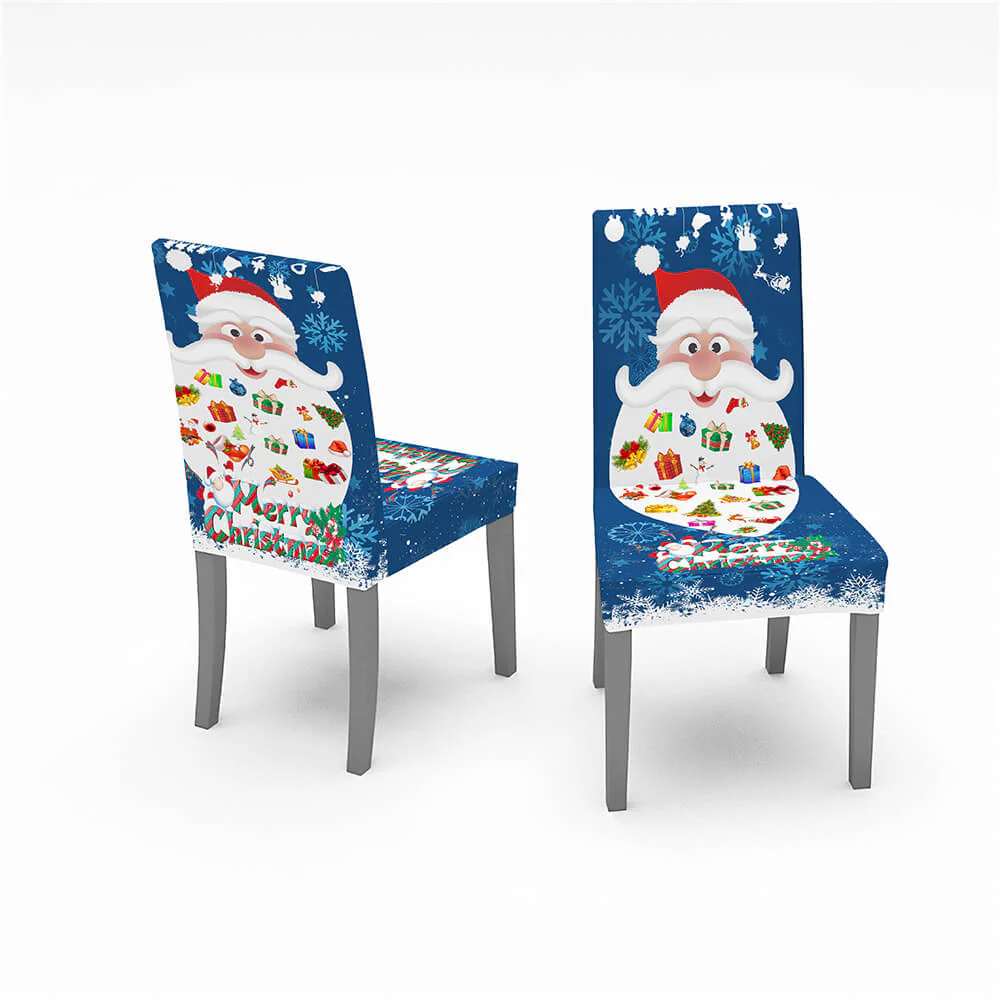 Christmas Waterproof Tablecloth and Stretchable Chair Covers Dust-Proof Family Party Table Decorations - Image 11