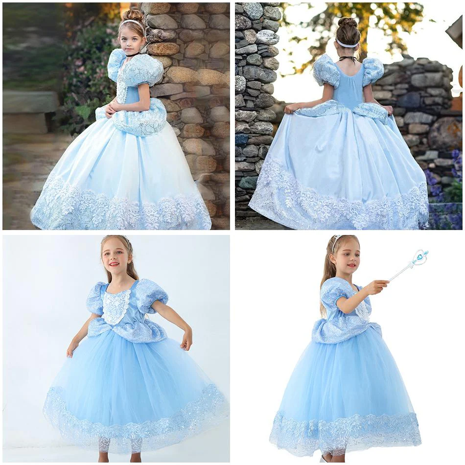 Cosplay Costume Dress For Children Girls Christmas Halloween Festival Carnival Party - Image 5