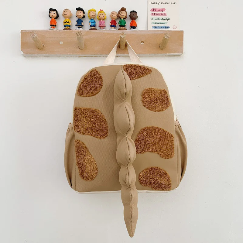 Cute 3D Dino Tail Backpack Fashion Design Kids Travel Backpack for Preschoolers and Outdoor Adventures - Image 8