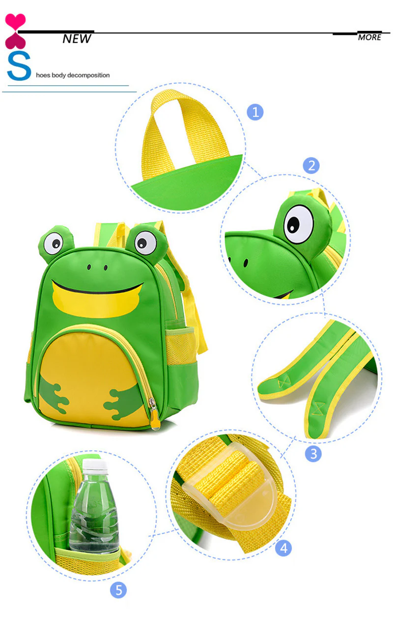Cute Owl Animals Kids Backpack Toddler School Bags ZOO Families Kindergarten Bag - Image 13