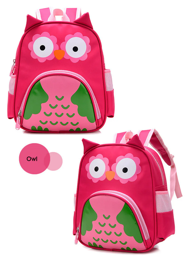 Cute Owl Animals Kids Backpack Toddler School Bags ZOO Families Kindergarten Bag - Image 9