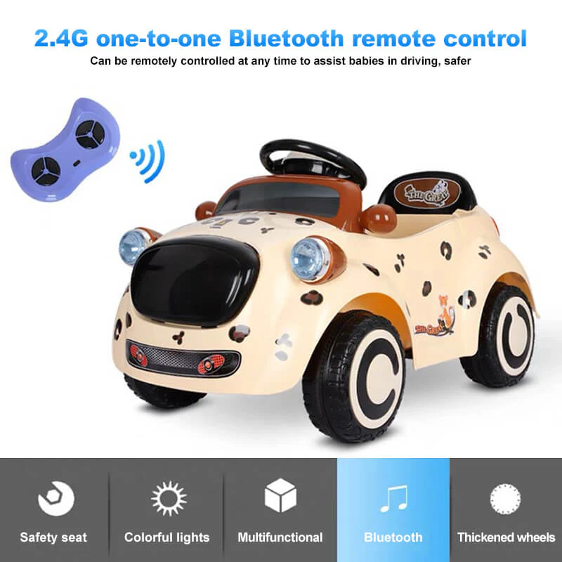 Cute Puppy 6V Electric Ride-on Car Toddler Ride On Car Remote Control with Safe Belt - Image 3