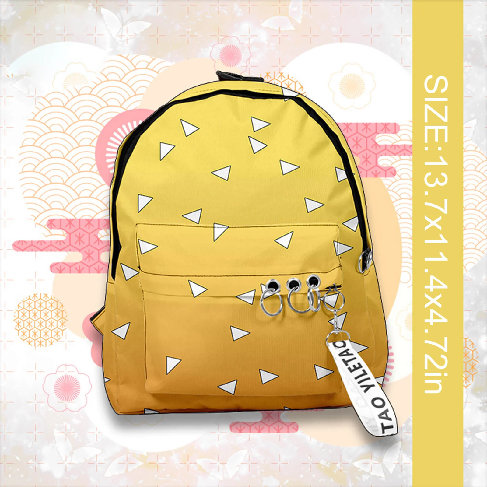 Japaness Anime Backpacks Nezuko Tanjiro Zenitsu Giyuu Backpack Travel Bags - Image 10