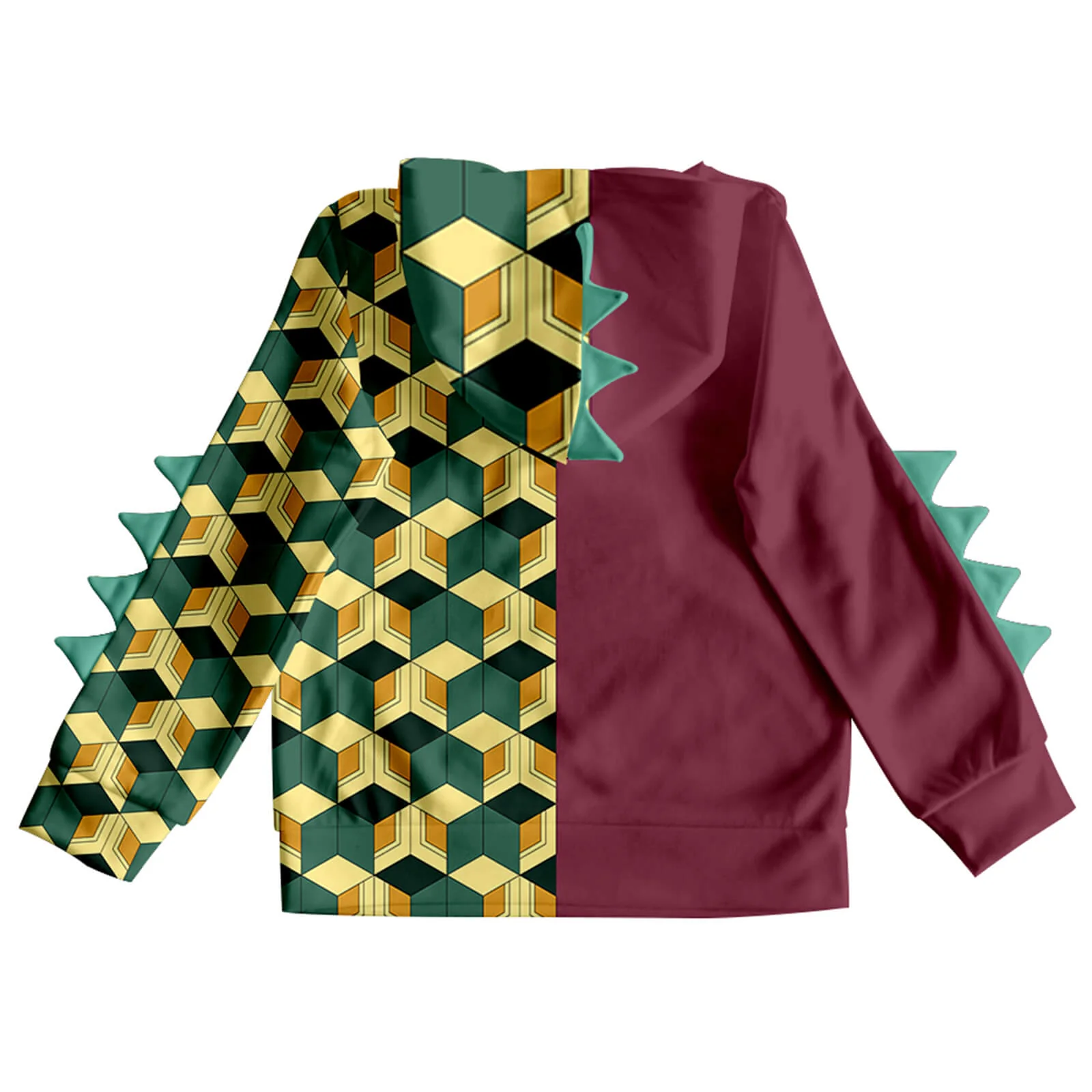 Kids Dinosaur Hoodie and Pants Demon Tanjiro Zenitsu Nezuko Shinobu Giyu Cosplay Suits - Image 4