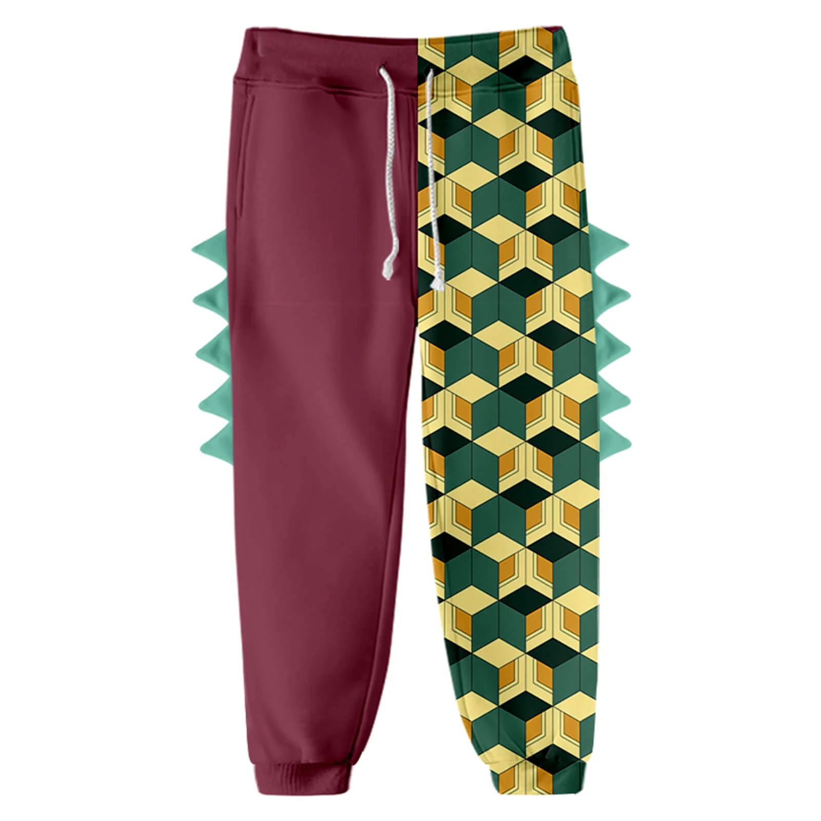 Kids Dinosaur Hoodie and Pants Demon Tanjiro Zenitsu Nezuko Shinobu Giyu Cosplay Suits - Image 5