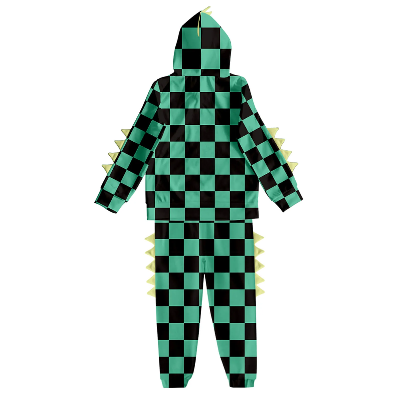 Kids Dinosaur Hoodie and Pants Demon Tanjiro Zenitsu Nezuko Shinobu Giyu Cosplay Suits - Image 7