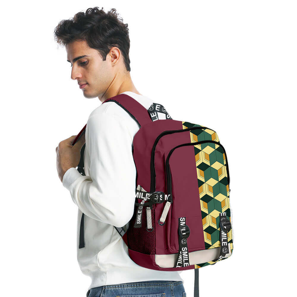Nezuko Backpack Tanjiro School Bag Zenitsu Shoulderbags with Large Capacity - Image 14