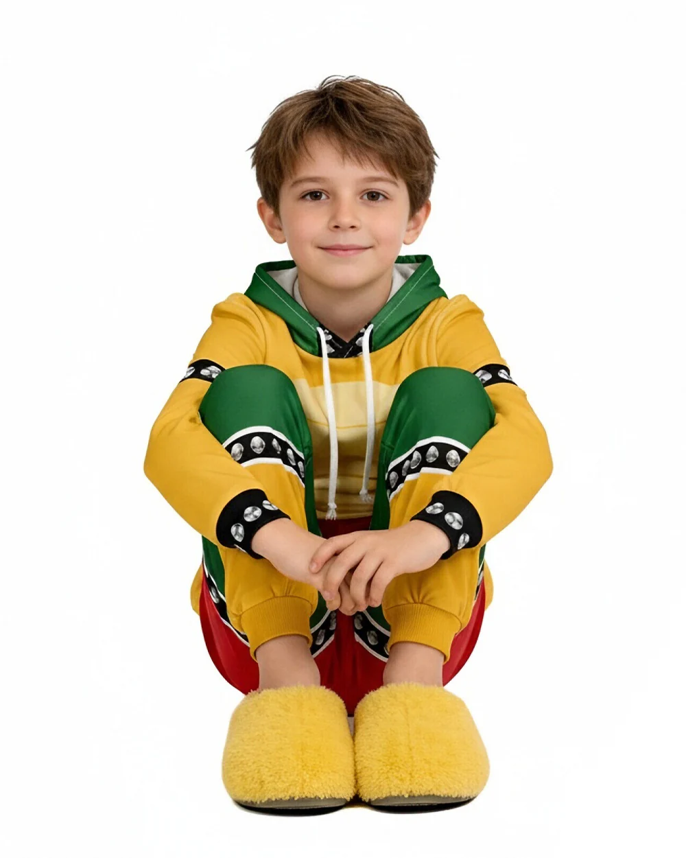Demon Turtle King Tracksuit Yellow Monster Hooded Sweatshirt and Pants Suit - Image 2