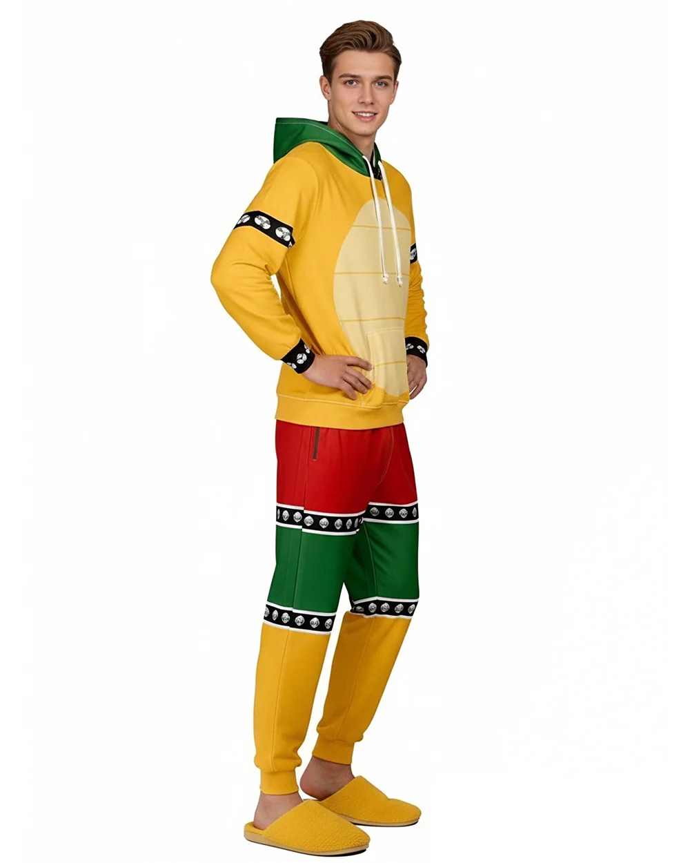 Demon Turtle King Tracksuit Yellow Monster Hooded Sweatshirt and Pants Suit - Image 5