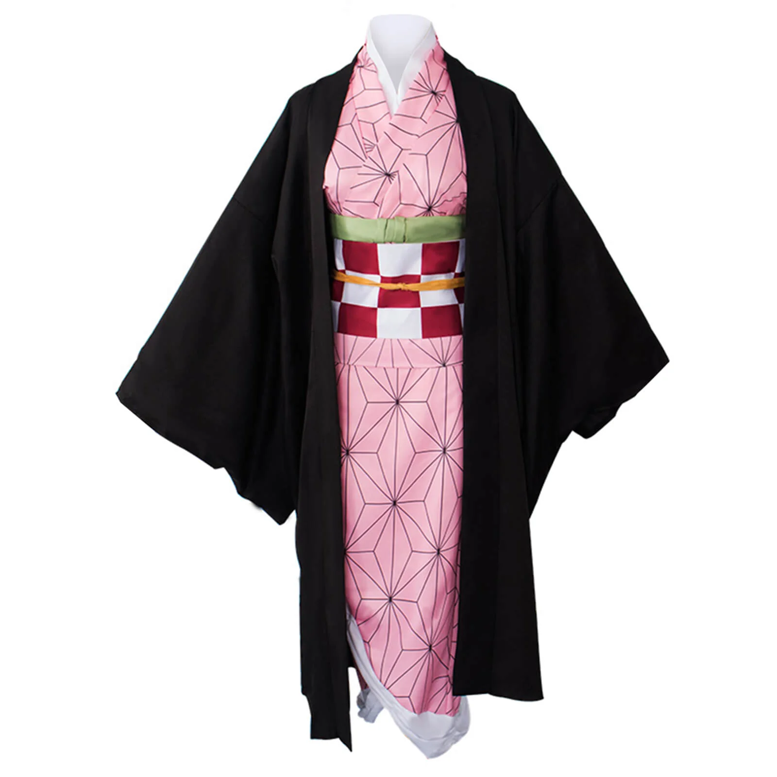 Nezuko Cosplay Costume Party Comic-Con Dress Up Outfit For Kids and Adult - Image 3