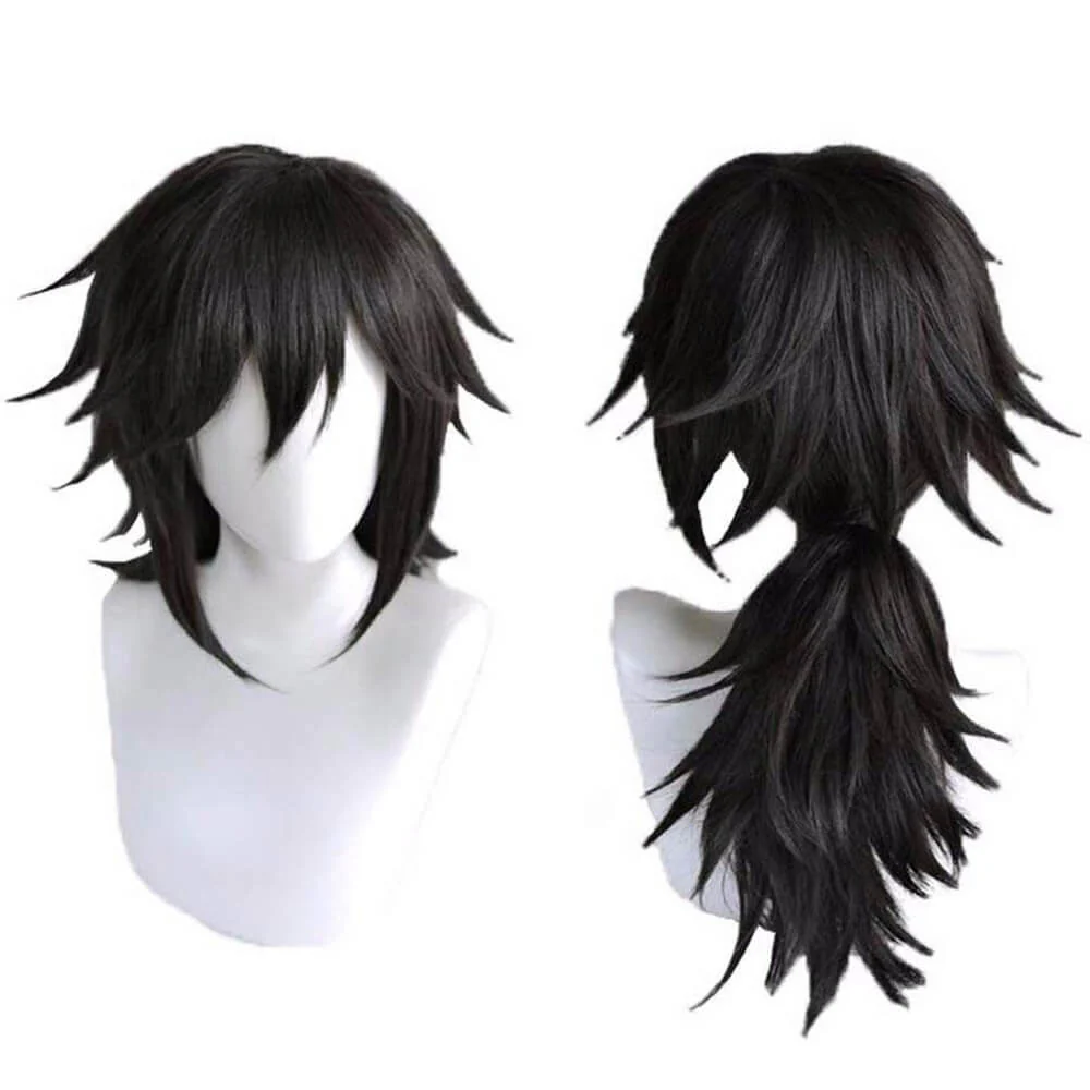 Nezuko Tanjiro Wig Cosplay Wig of Kyojuro Shinobu Zenitsu Giyu Mitsuri Kanao - Image 12