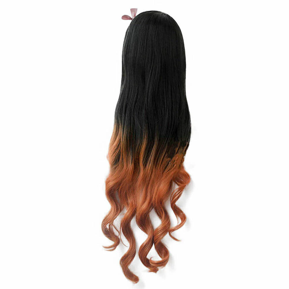 Nezuko Tanjiro Wig Cosplay Wig of Kyojuro Shinobu Zenitsu Giyu Mitsuri Kanao - Image 3