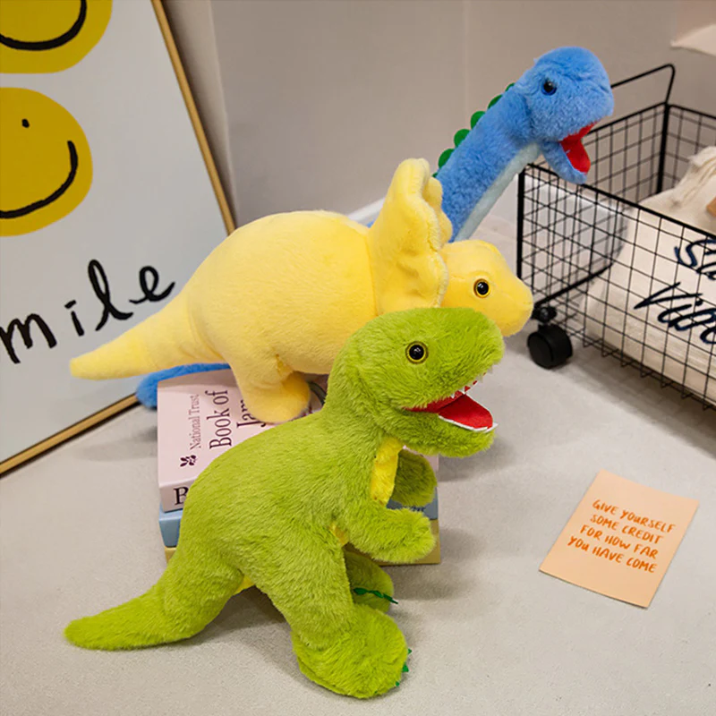 Dino Stuffed Animals Light-up T‑Rex Triceratops Brachiosaurus Plush Toy For Boys and Girls - Image 4
