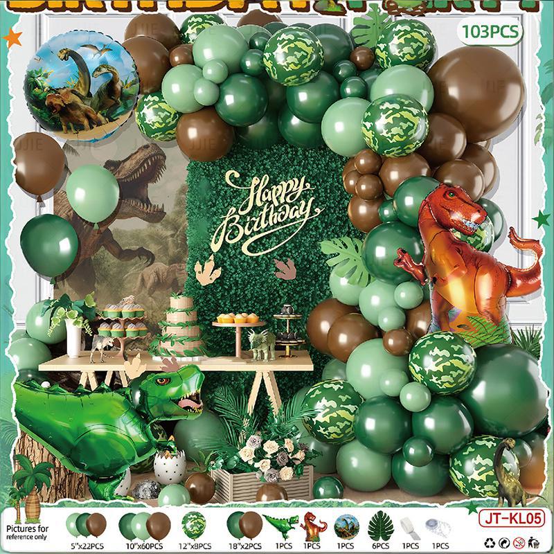 Dinosaur Birthday Party Decorations Set with Happy Birthday Banner for Kids Dino Party Supplies - Image 6