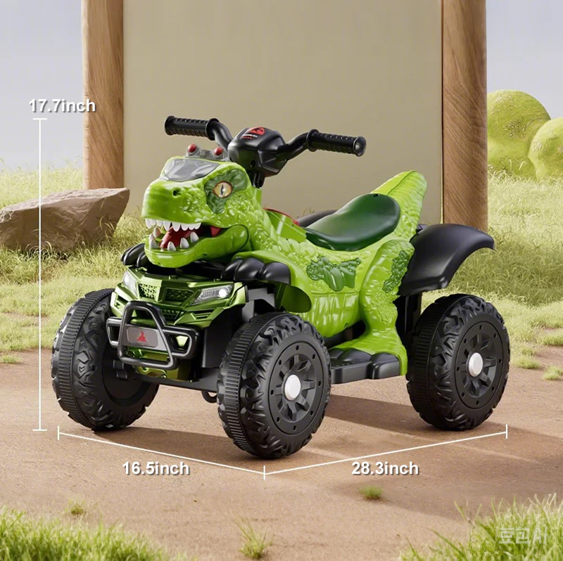 Remote 6V Ride-on Dinosaur Toddler Electric Ride On Car Parental ATV with Remote Control - Image 14